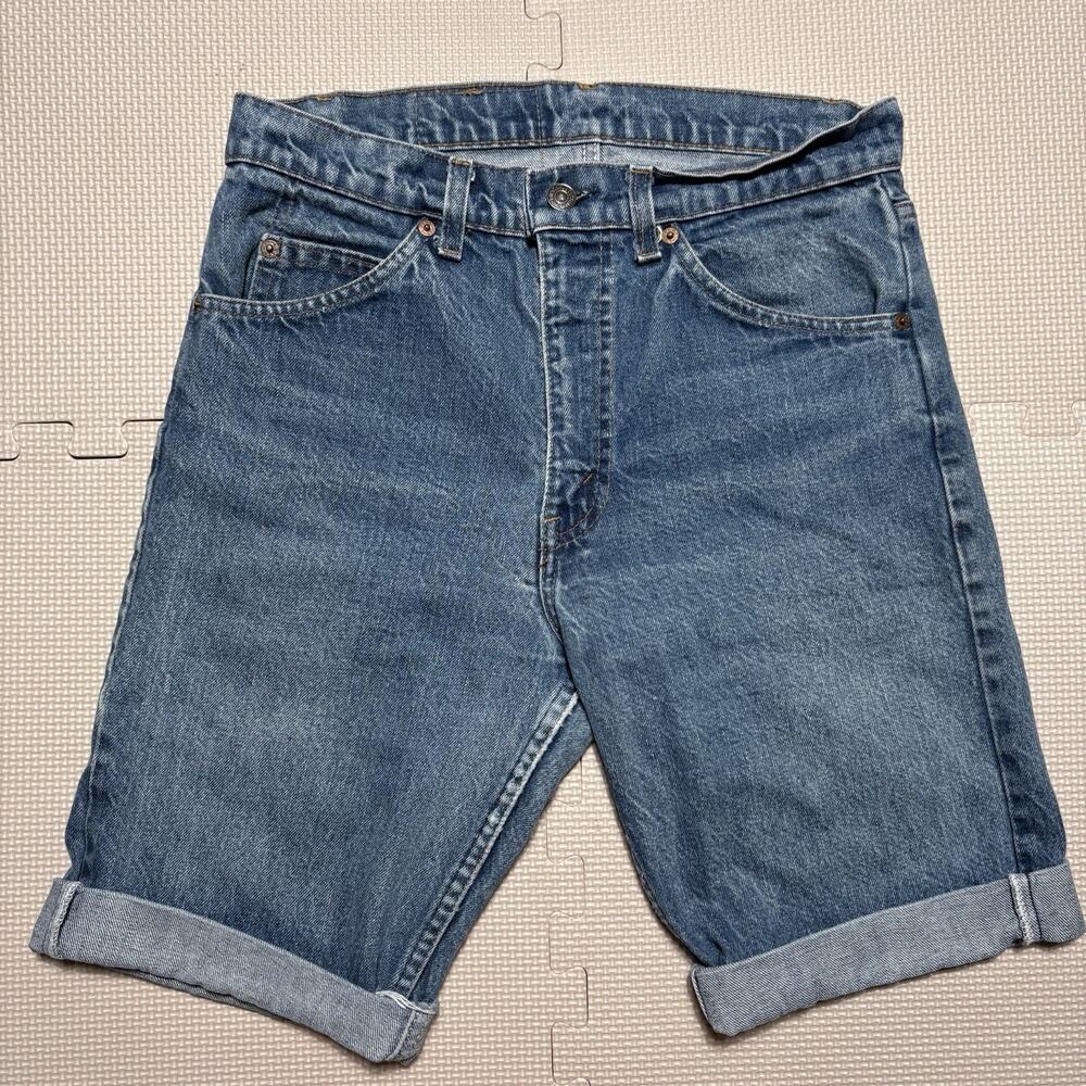 Levi’s Vintage Orange Tab Cutoff Jean Shorts USA W28 Medium Wash 20505-0217 80s